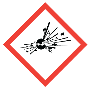 Pictogramme SIMDUT Bombe qui explose – symbole de danger explosif/réactif